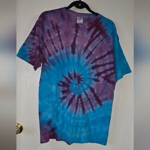 Gildan Tie-Dye Shirt - Blue and Purple